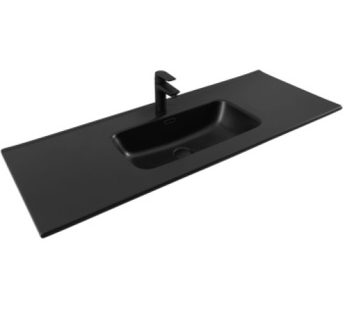 Раковина Aquanet Flat 120 черная матовая