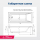 Акриловая ванна Aquanet Bright 170x75 (с каркасом)