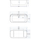 Акриловая ванна Allen Brau Infinity 1 170x80 2.21001.20/BGM