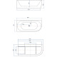 Акриловая ванна Aquanet Family Elegant A 180x80 3805-N-GW-MB