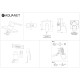 Смеситель для душа Aquanet Static Black AF330-50B (с внутренней частью)