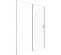 Душевой уголок Allen Brau Priority 140x80 3.31011.BA + 3.31014.BA серебро браш