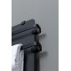 Полотенцесушитель электрический Allen Brau Infinity 120x44 с рейлингом 2.0 и креплением, черный матовый