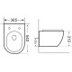 Унитаз подвесной Aquanet Rimless Cetus-W BL-102N-WHT