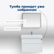 Тумба под раковину Aquanet Nova Lite 85 белый глянец, 2 ящика