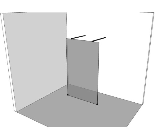 Душевая перегородка Allen Brau Infinity 2 120 3.21045.BBA черный браш