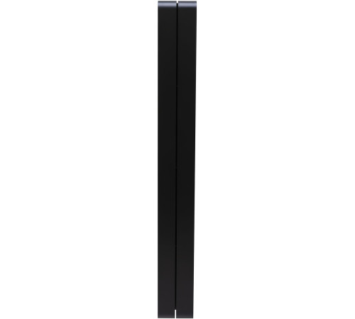 Полка Aquanet Магнум 15x130 черная матовая, вертикальная