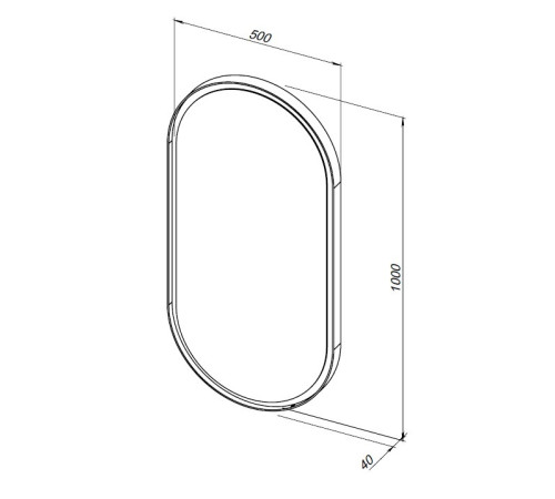 Зеркало Allen Brau Infinity 50 1.21016.BL черный
