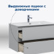Тумба под раковину Aquanet Алвита New 100 2 ящика, серый
