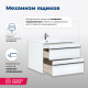 Тумба под раковину Aquanet Lino 80 белый матовый