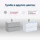 Тумба под раковину Aquanet Алвита New 70 2 ящика, дуб веллингтон белый