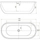 Акриловая ванна Aquanet Delight 170x78 черный матовый