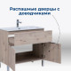 Тумба под раковину Aquanet Алвита New 60 1 ящик, 2 дверцы, дуб веллингтон белый