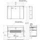 Тумба под раковину Aquanet Бруклин 100 антрацит матовый