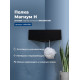 Полка Aquanet Магнум Н 28x28 черная матовая, угловая