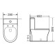 Сливной бачок Aquanet Roll 2-C-1 CL-12289-1