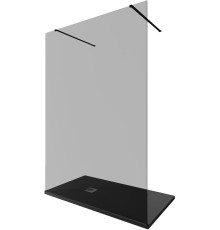 Душевая перегородка Allen Brau Infinity 2 140 3.21052.BBA.T черный браш