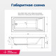 Акриловая ванна Aquanet Bright 180x80 (с каркасом)