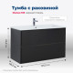Тумба под раковину Aquanet Милан 105 черный глянец