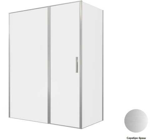 Душевой уголок Allen Brau Priority 160x80 3.31038.BA + 3.31041.BA серебро браш